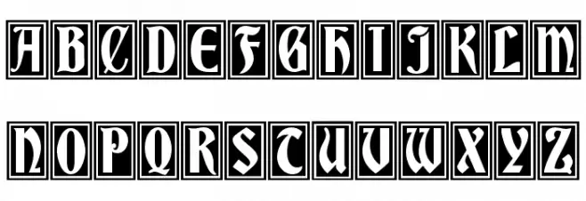 GermaniaVersalien Font UPPERCASE