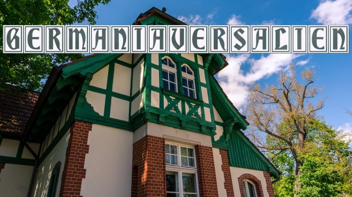 GermaniaVersalien Font examples