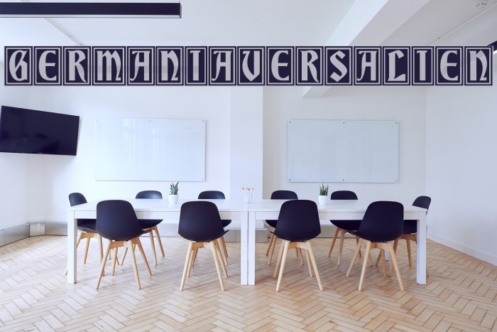 GermaniaVersalien Font examples