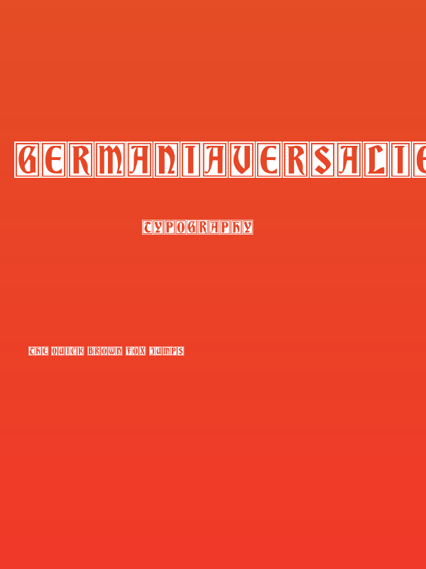 GermaniaVersalien Poster