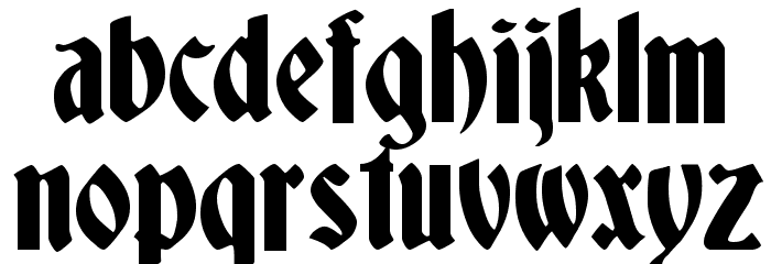 Germania Font LOWERCASE
