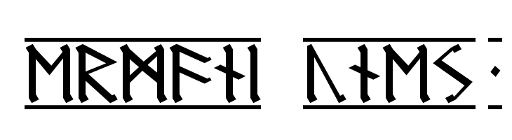 Germanic Runes 1 Font