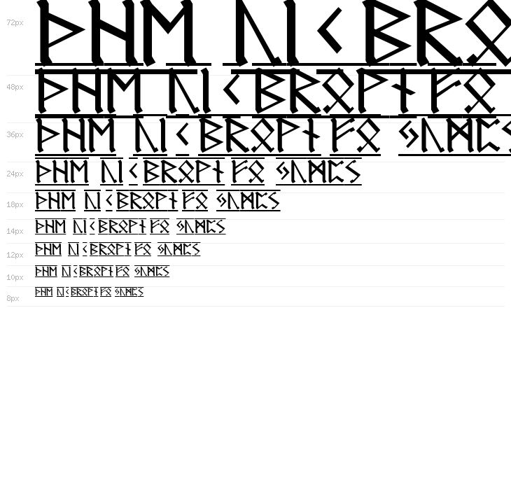 Germanic Runes 1 Waterfall