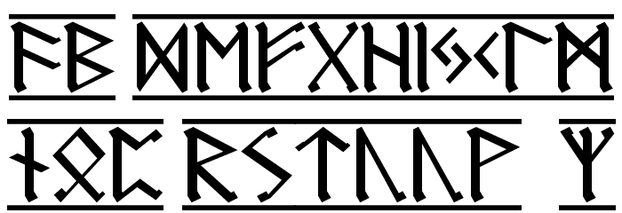 Germanic Runes 1 Font LOWERCASE