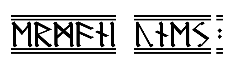 Germanic Runes 2 Font
