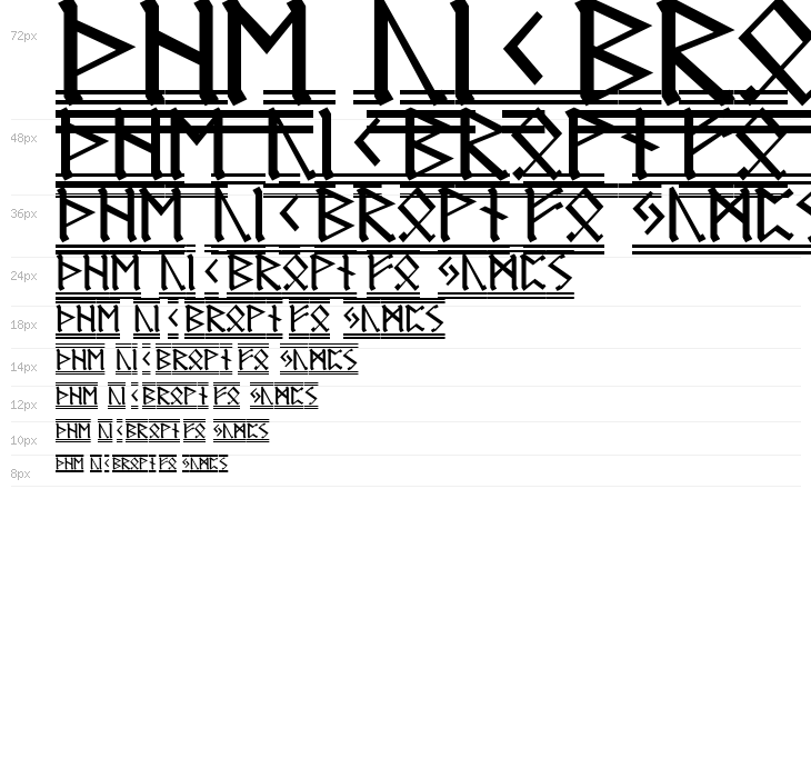 Germanic Runes 2 Waterfall