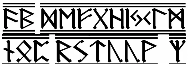 Germanic Runes 2 फ़ॉन्ट लोअरकेस