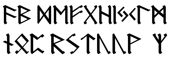 Germanic Runes Font LOWERCASE