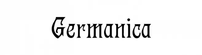 Germanica  Frei Schriftart Herunterladen