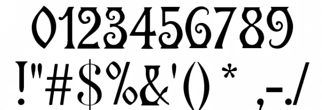 Germanica Font OTHER CHARS