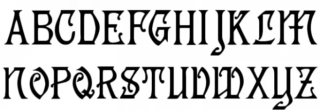 Germanica Font Litere mari
