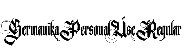 Germanika Personal Use Regular Font