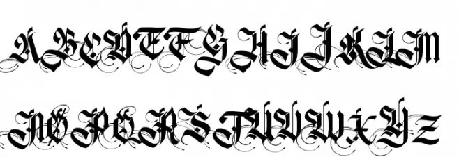 Germanika Personal Use Regular Font Litere mari