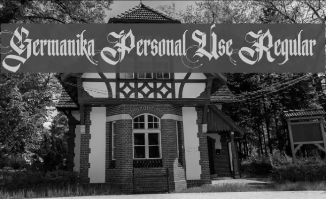 Germanika Personal Use Regular Font examples