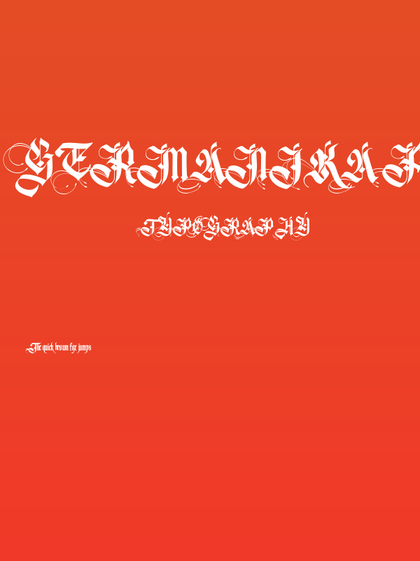 Germanika Personal Use Regular Poster