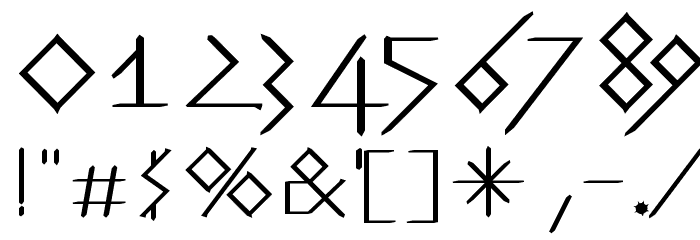 GermanishOne フォント その他の文字