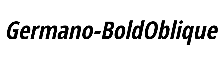 Germano-BoldOblique Font
