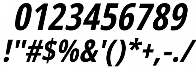 Germano-BoldOblique Font OTHER CHARS