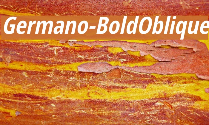 Germano-BoldOblique Font examples