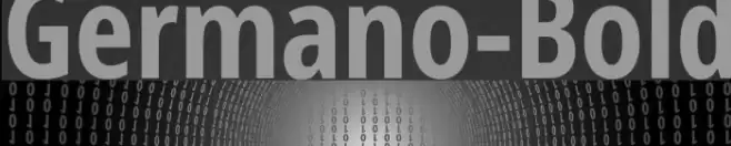 Germano-Bold Font examples