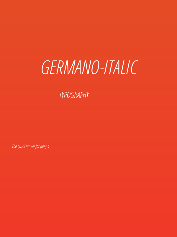 Germano-Italic Poster