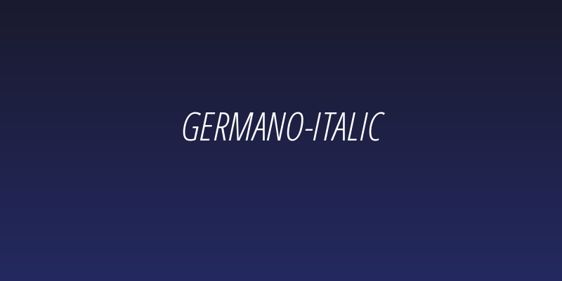 Germano-Italic Social Header