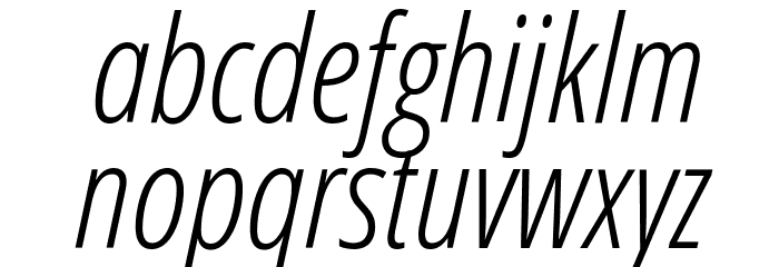 Germano-Italic Font LOWERCASE