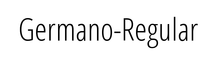 Germano-Regular  免费字体下载