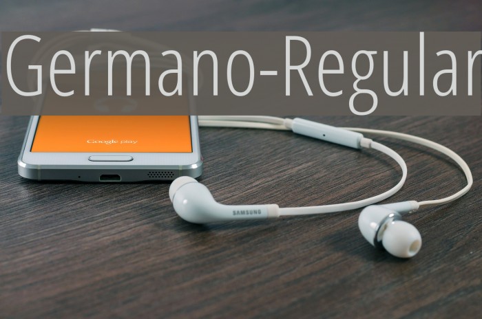 Germano-Regular Font examples