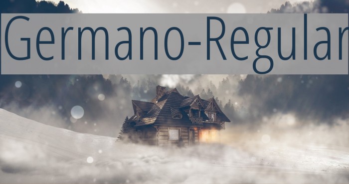 Germano-Regular Font examples