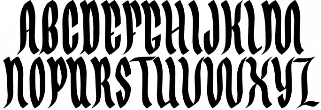 Germany Gothic خط أحرف كبيرة