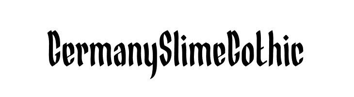 Germany Slime Gothic  नि: शुल्क फ़ॉन्ट्स डाउनलोड