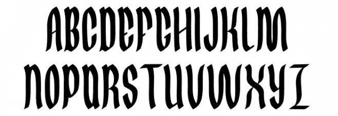 Germany Slime Gothic Schriftart Groß