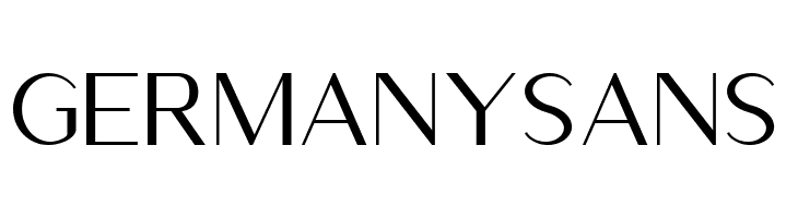 GermanySans Fonte