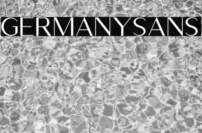 GermanySans Font examples