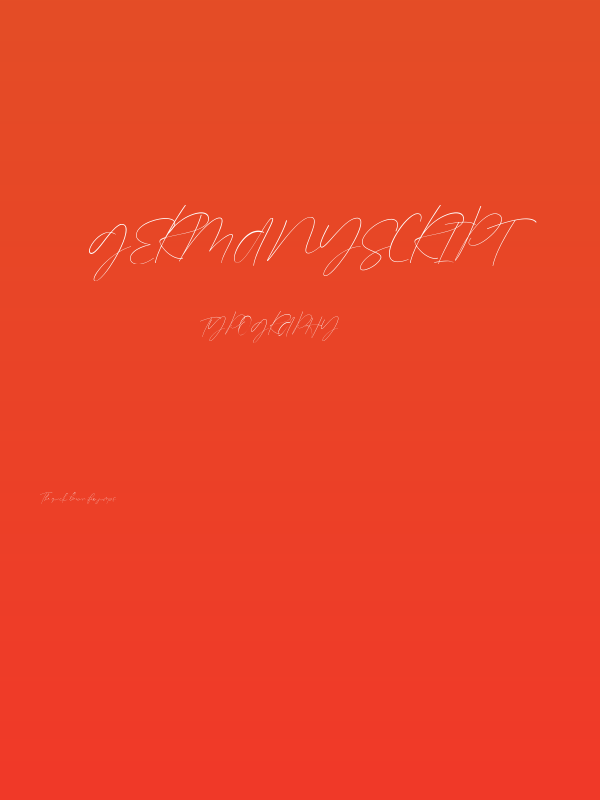 GermanyScript Poster