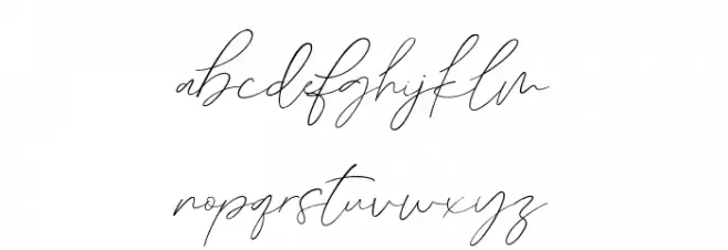 GermanyScript Schriftart Kleinbuchstaben