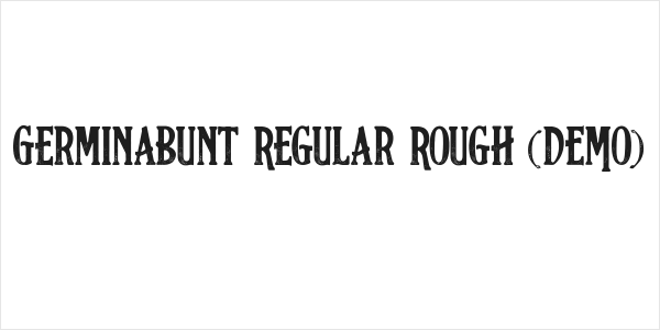 Germinabunt Regular Rough [DEMO] Logo