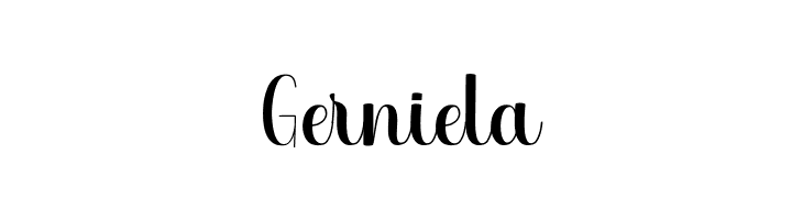 Gerniela  免费字体下载