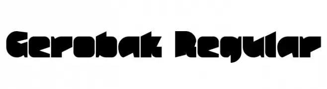 Gerobak Regular  Frei Schriftart Herunterladen