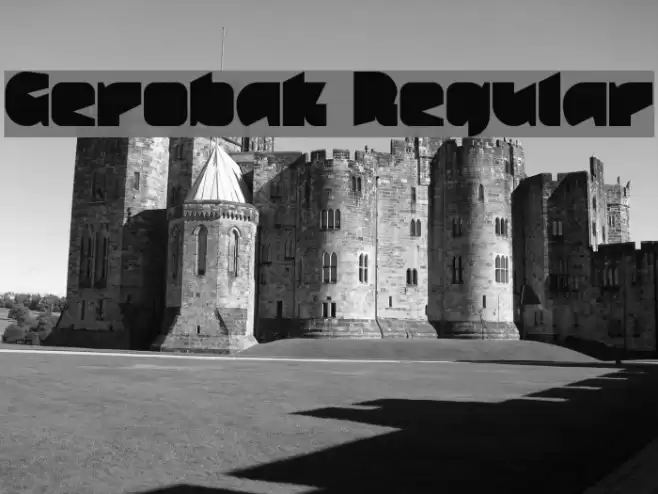 Gerobak Regular Font examples