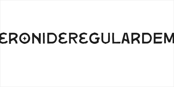 GeronideRegularDEMO Logo