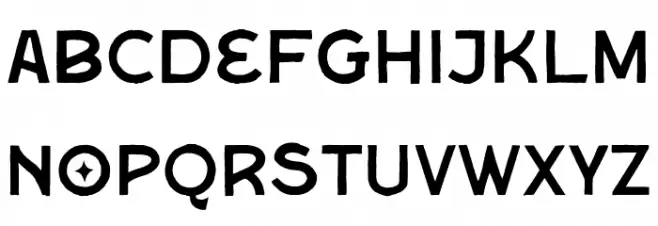 GeronideRegularDEMO フォント 小文字