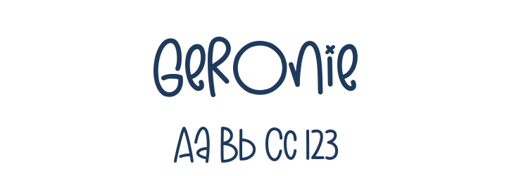 Geronie Font Preview