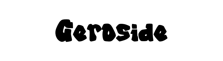 Geroside  免费字体下载