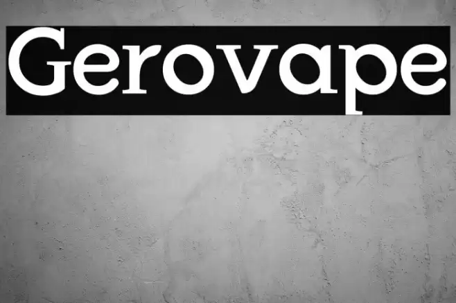 Gerovape Font examples