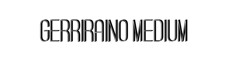 Gerriraino Medium  font caratteri gratis