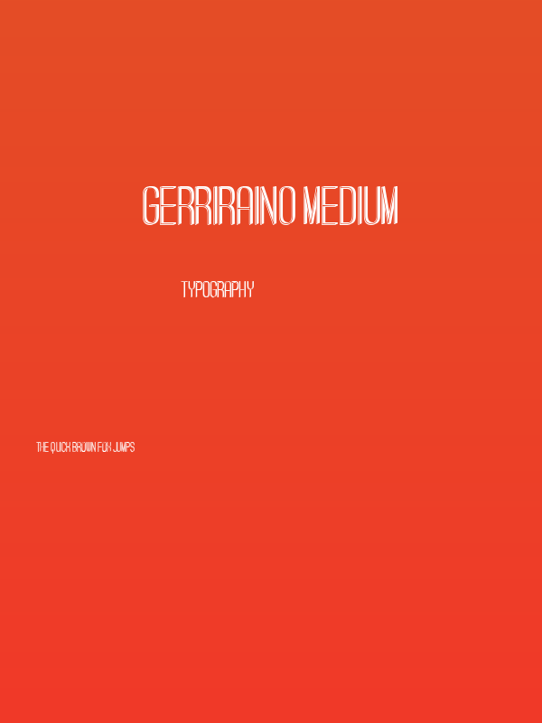 Gerriraino Medium Poster