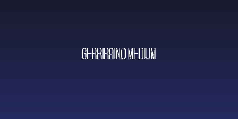 Gerriraino Medium Social Header