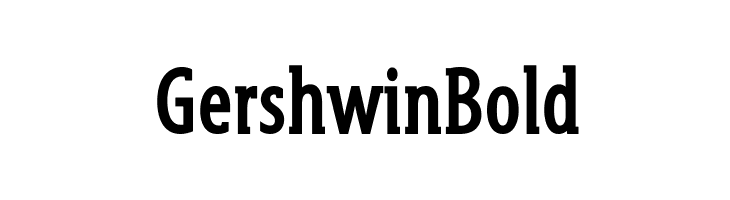 GershwinBold Font